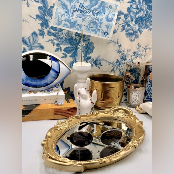 🆕 CELINE 🧿 NIB CL40235U 16A Metal Triomphe Oval Sunglasses, Silver & Smoke - Picture 2 of 16